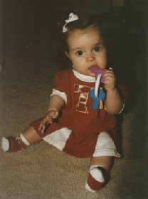 Christina shows her Texas Longhorn colors