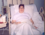Robin after first total hip replacement surgery