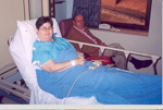 Robin before first total hip replacement surgery