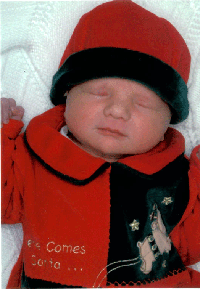 Baby Van in his Christmas outfit