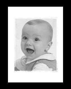 Baby Van gives a big laugh