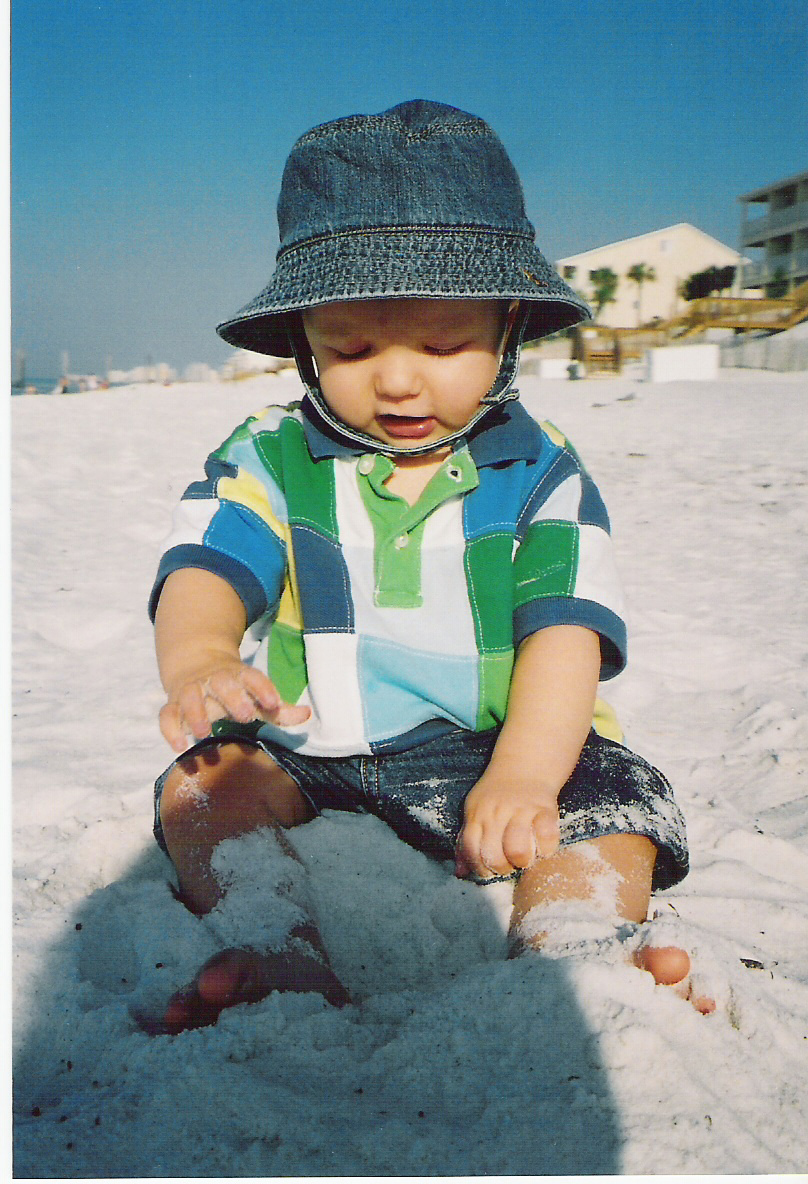 Baby Van on the beach