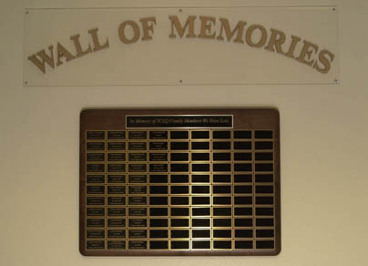 Wall of Memories at TNRCC